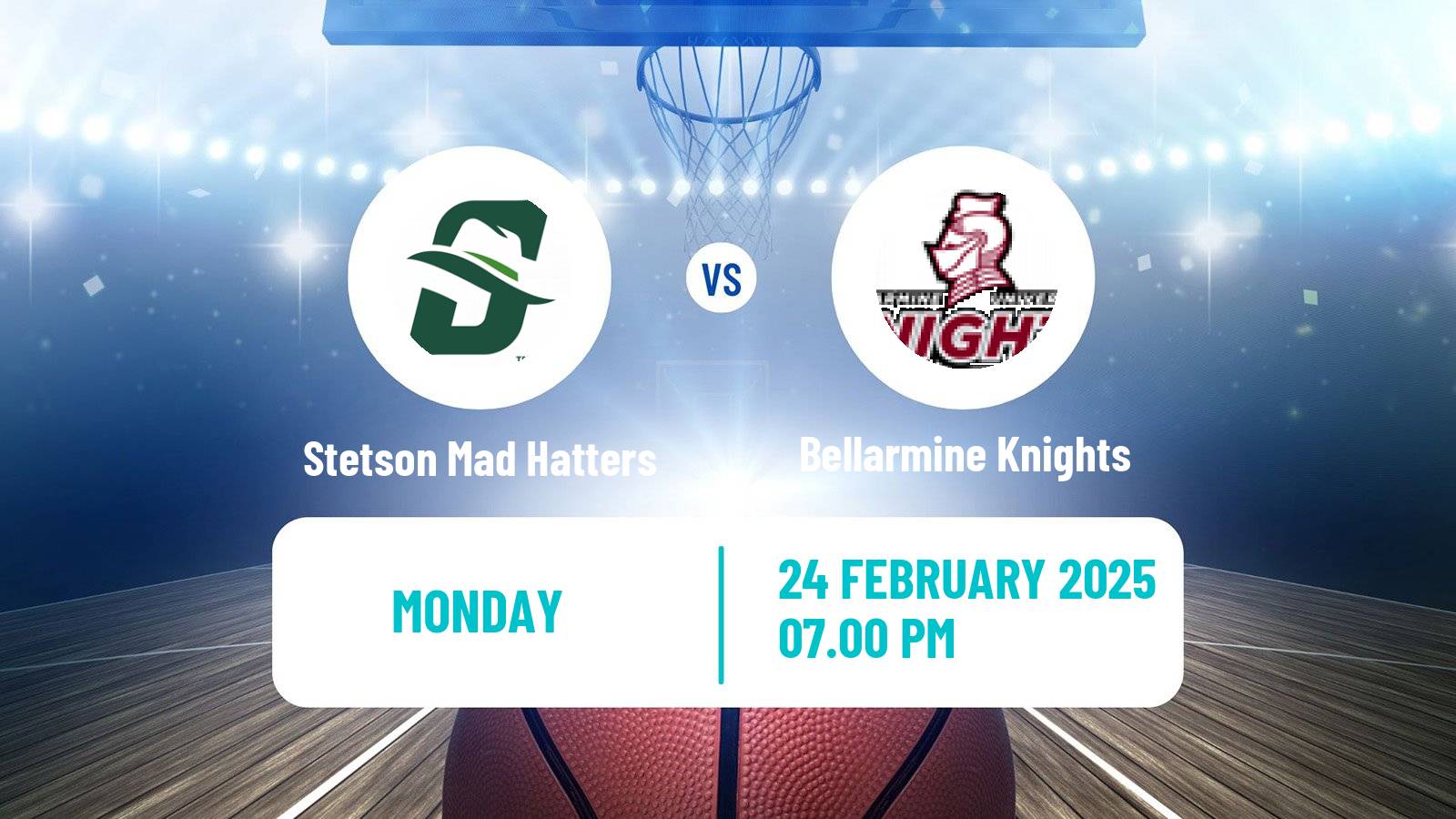 Basketball NCAA College Basketball Stetson Mad Hatters - Bellarmine Knights