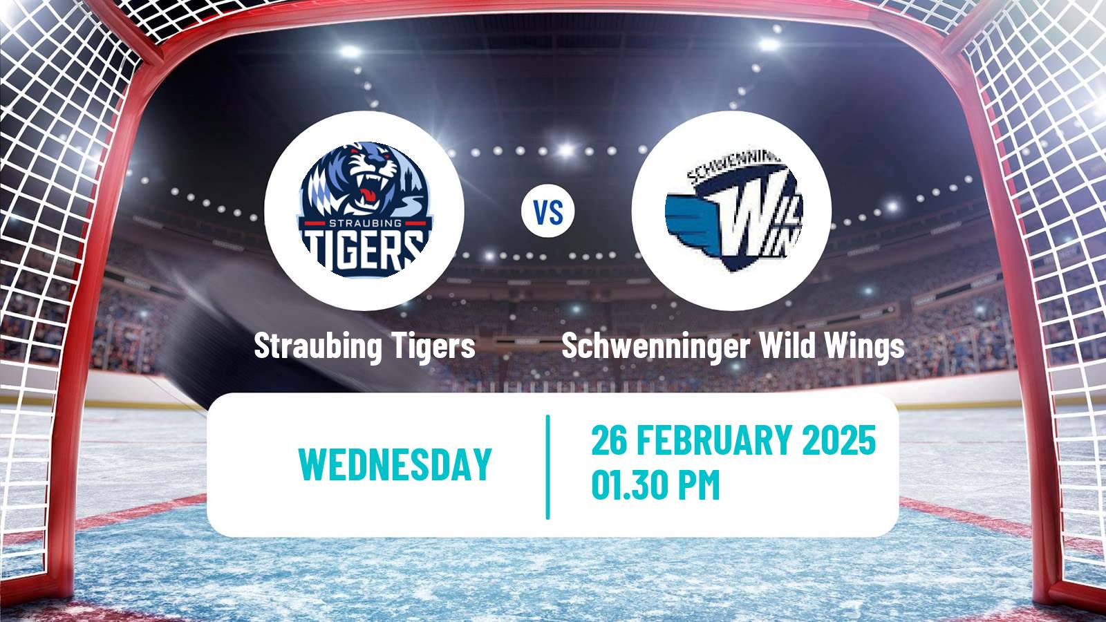 Hockey German Ice Hockey League Straubing Tigers - Schwenninger Wild Wings