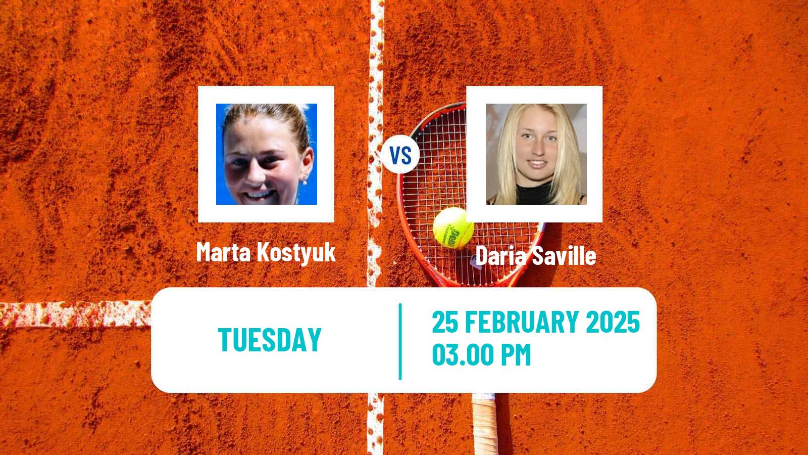 Tennis WTA Merida Marta Kostyuk - Daria Saville