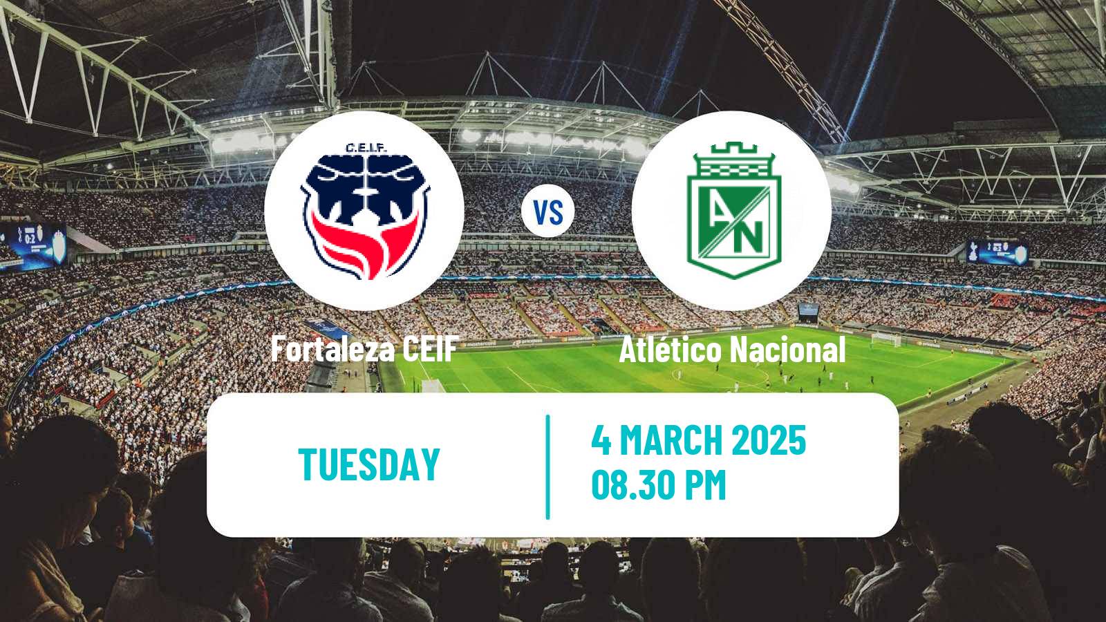 Soccer Colombian Primera A Fortaleza CEIF - Atlético Nacional
