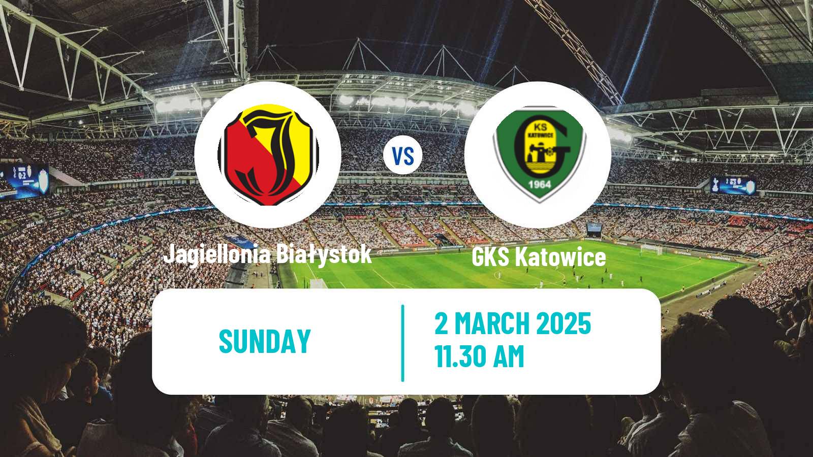 Soccer Polish Ekstraklasa Jagiellonia Białystok - GKS Katowice
