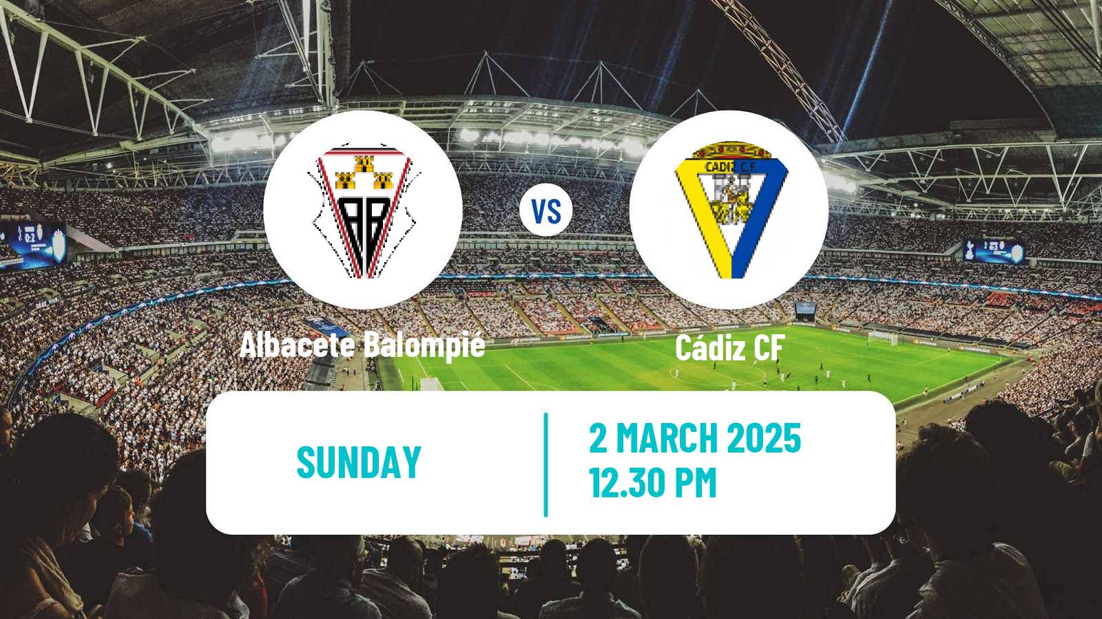 Soccer Spanish LaLiga2 Albacete Balompié - Cádiz
