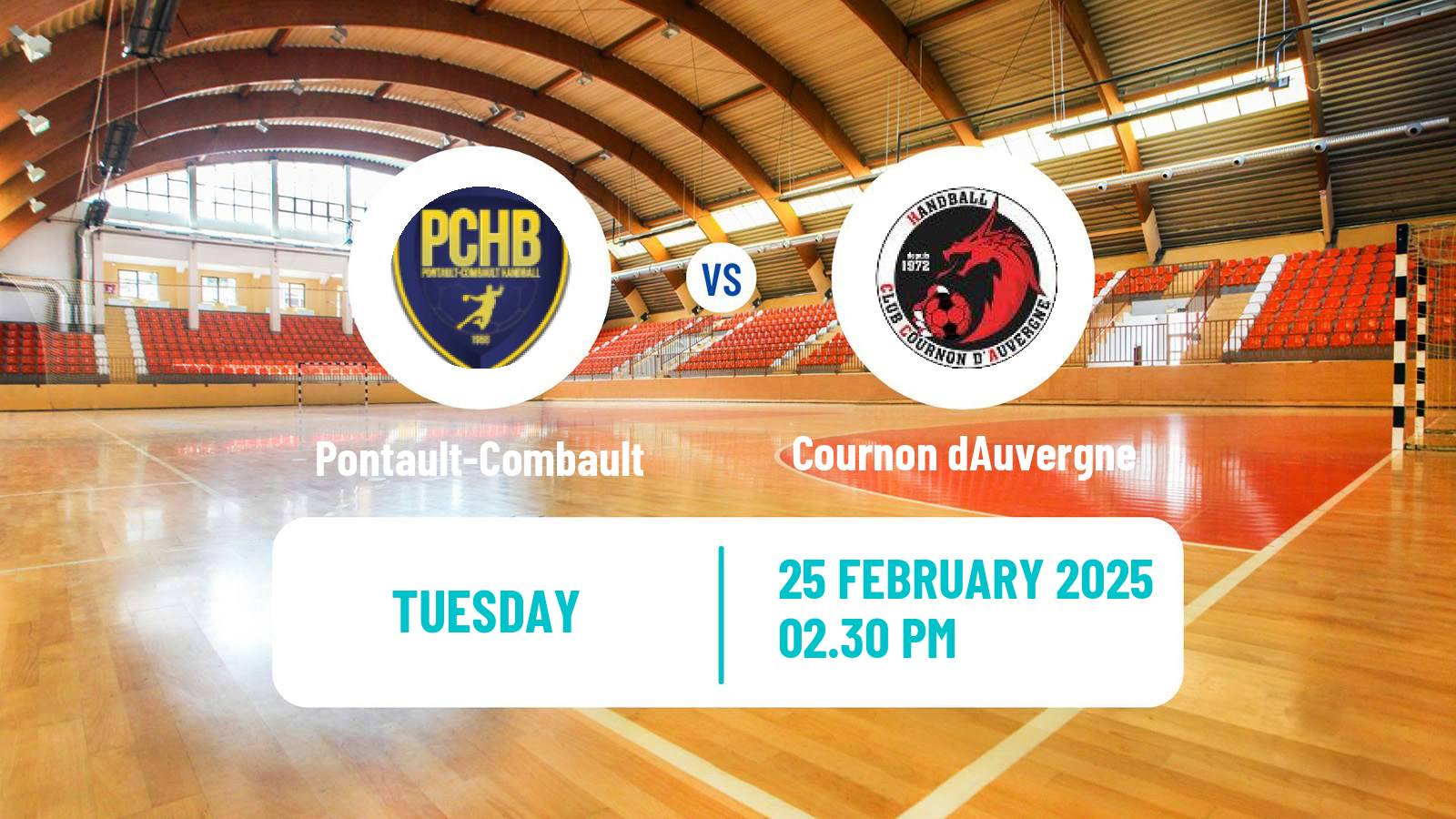 Handball French Proligue Handball Pontault-Combault - Cournon dAuvergne