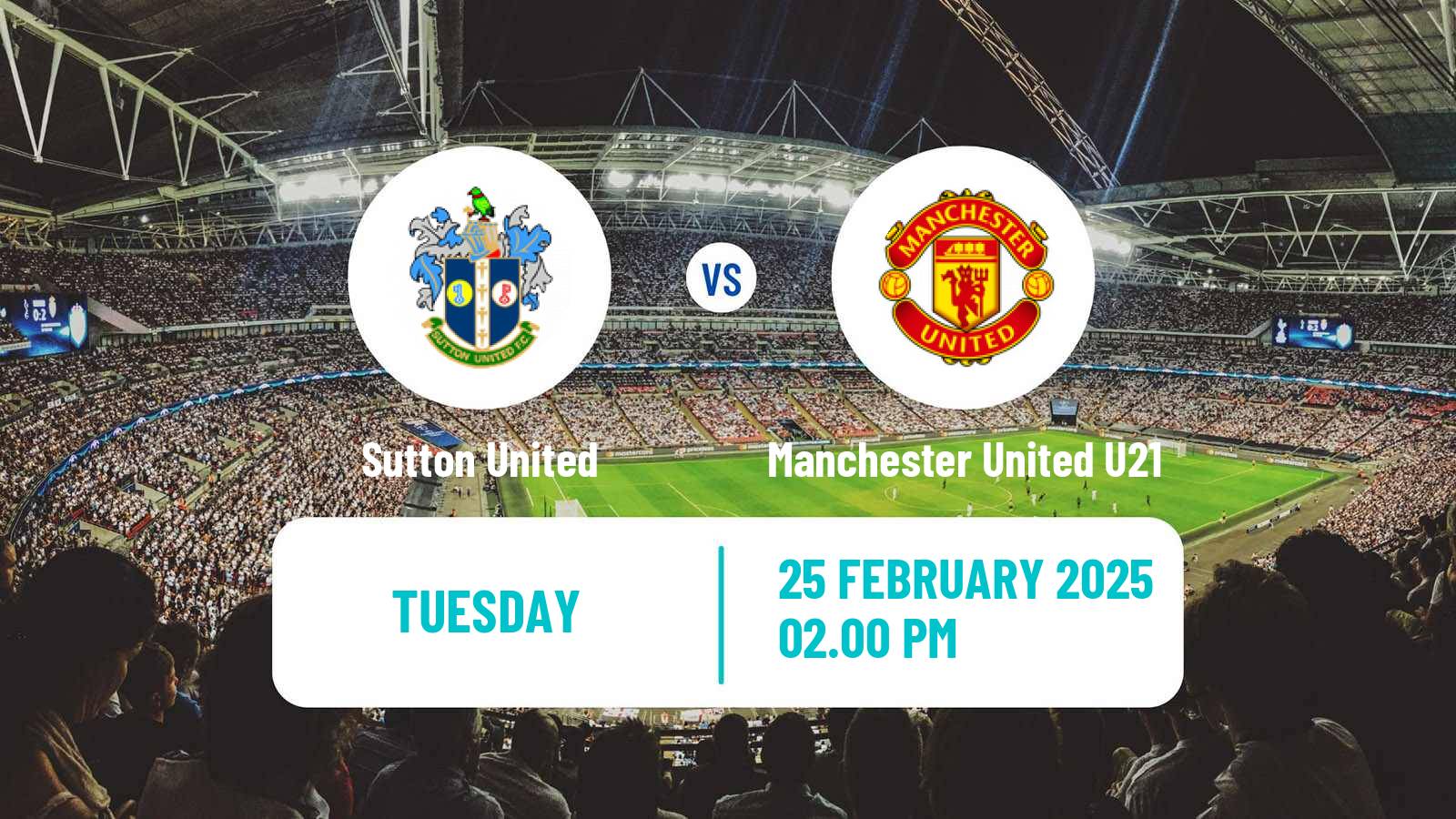 Soccer English National League Cup Sutton United - Manchester United U21