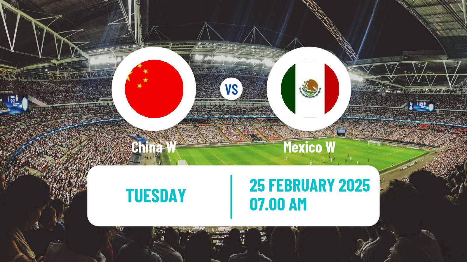 Soccer Friendly International Women China W - Mexico W