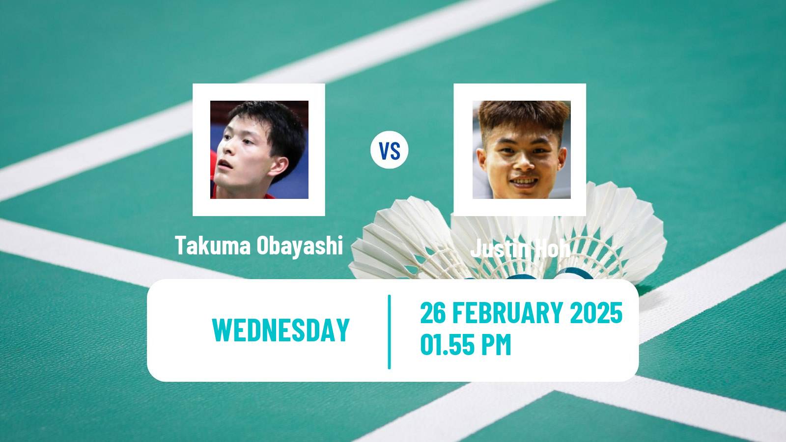 Badminton BWF World Tour German Open Men Takuma Obayashi - Justin Hoh