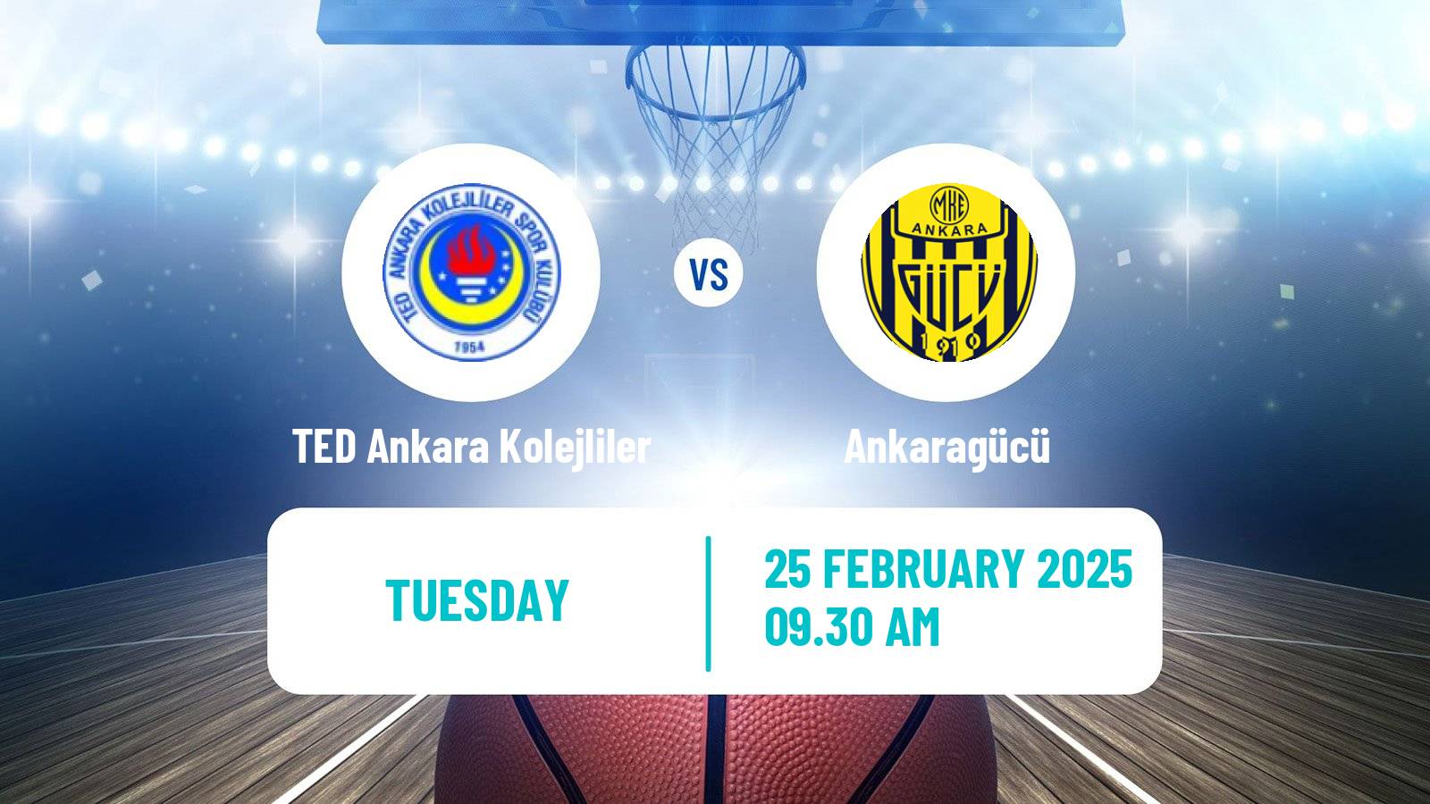 Basketball Turkish TBL TED Ankara Kolejliler - Ankaragücü