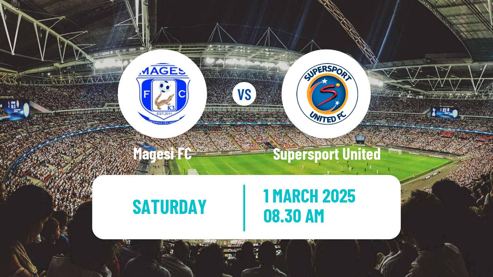 Soccer South African Premier Soccer League Magesi - Supersport United