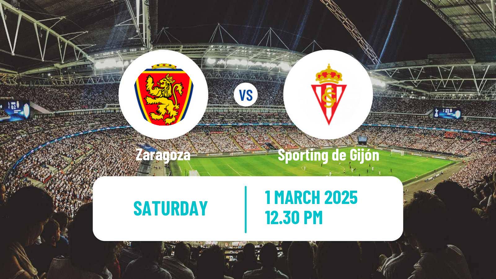 Soccer Spanish LaLiga2 Zaragoza - Sporting de Gijón