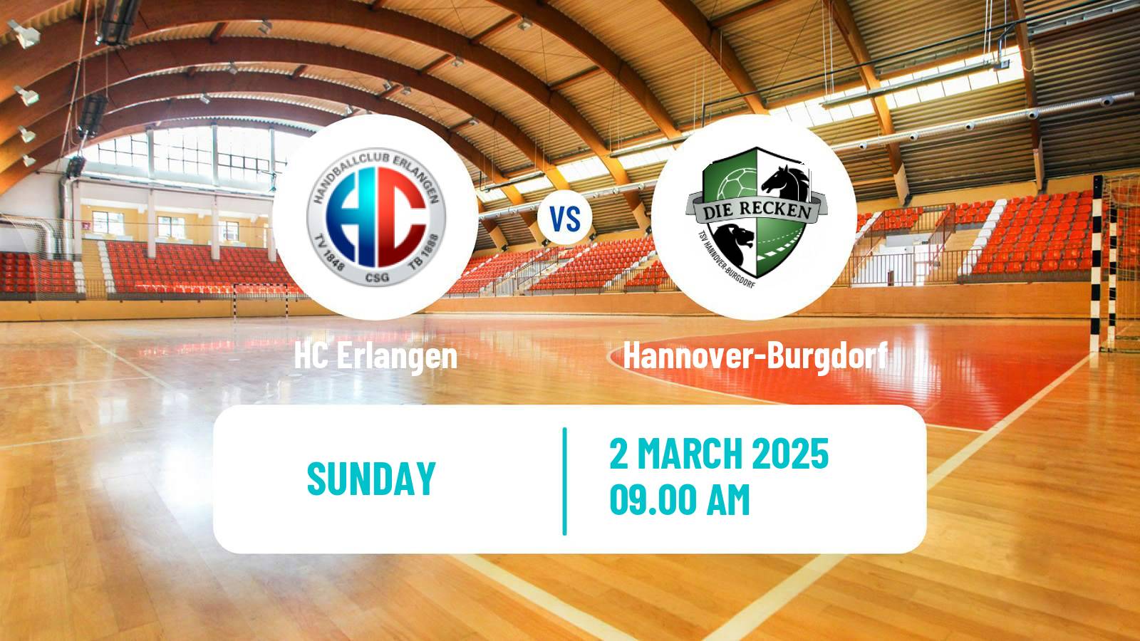 Handball German Bundesliga Handball Erlangen - Hannover-Burgdorf