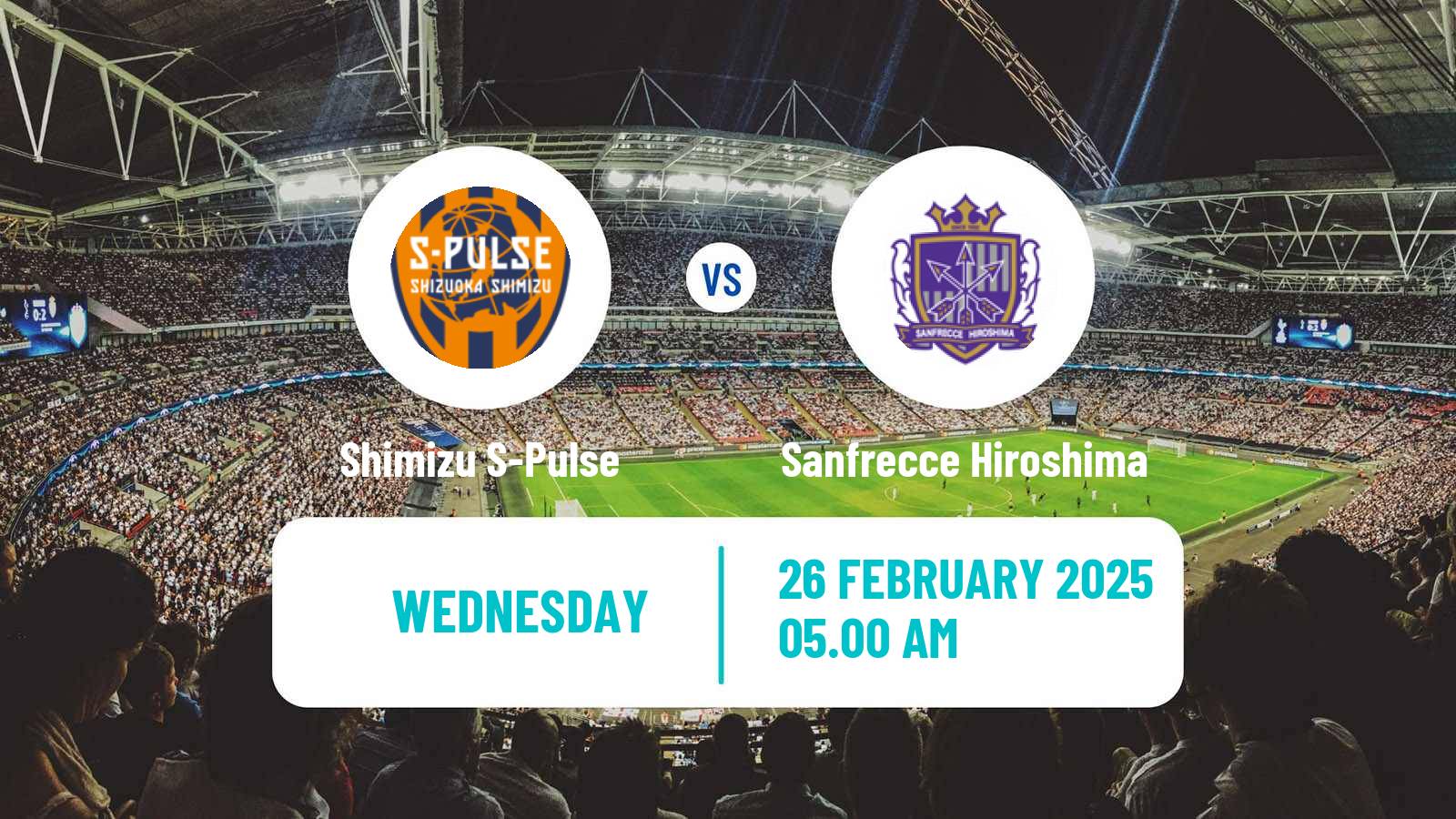 Soccer Japan J1 League Shimizu S-Pulse - Sanfrecce Hiroshima