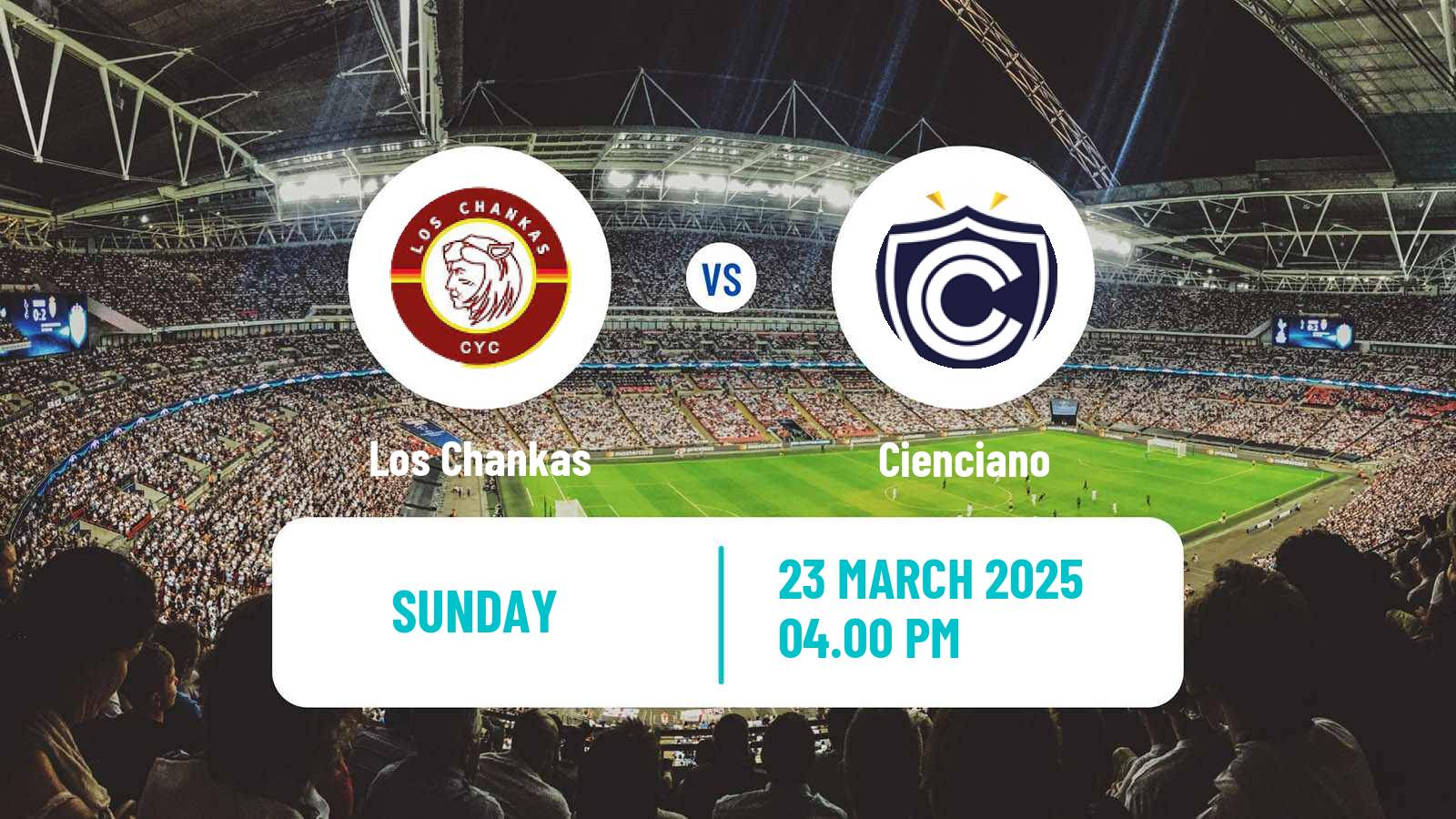 Soccer Peruvian Liga 1 Los Chankas - Cienciano
