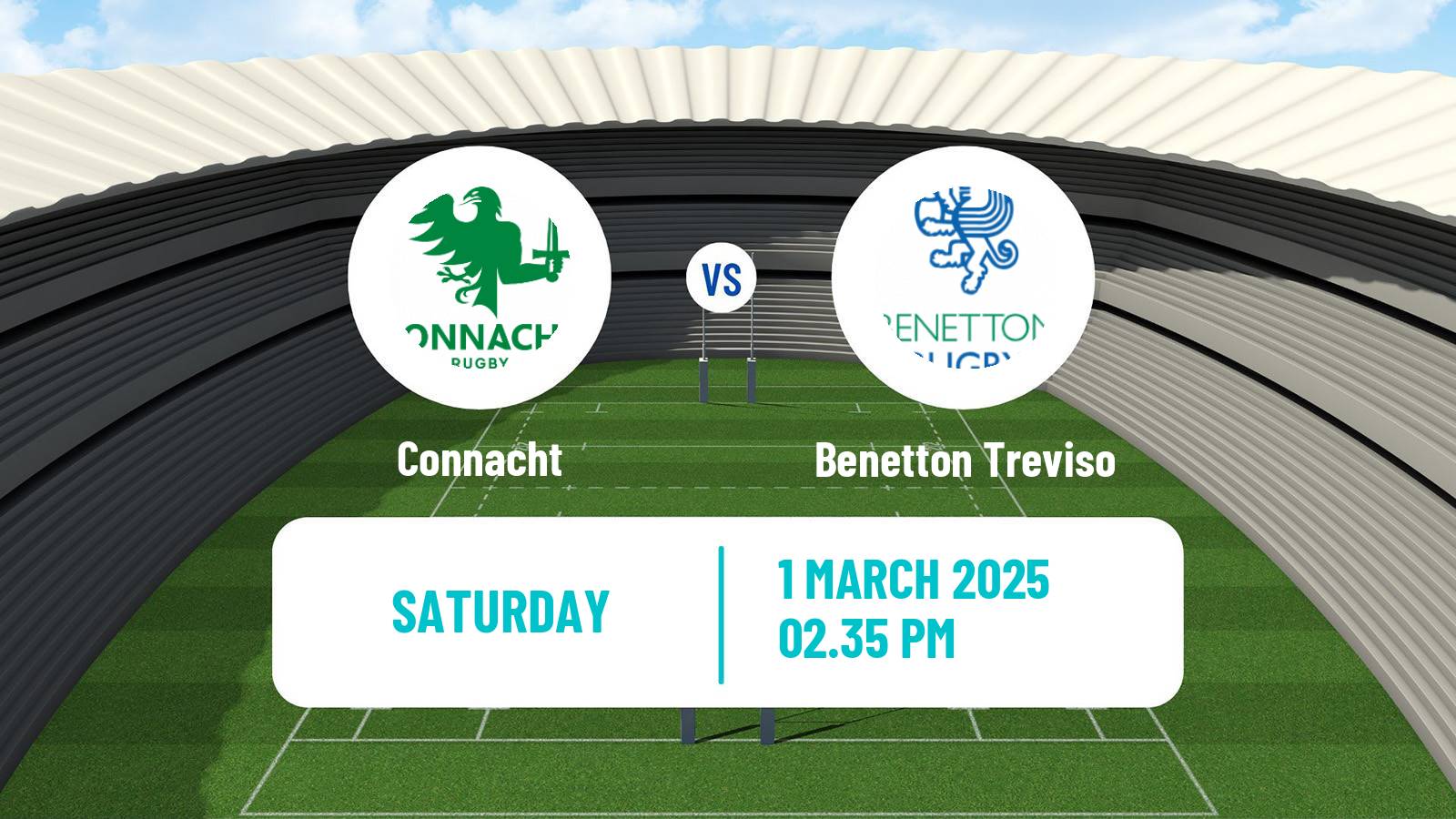 Rugby union United Rugby Championship Connacht - Benetton Treviso