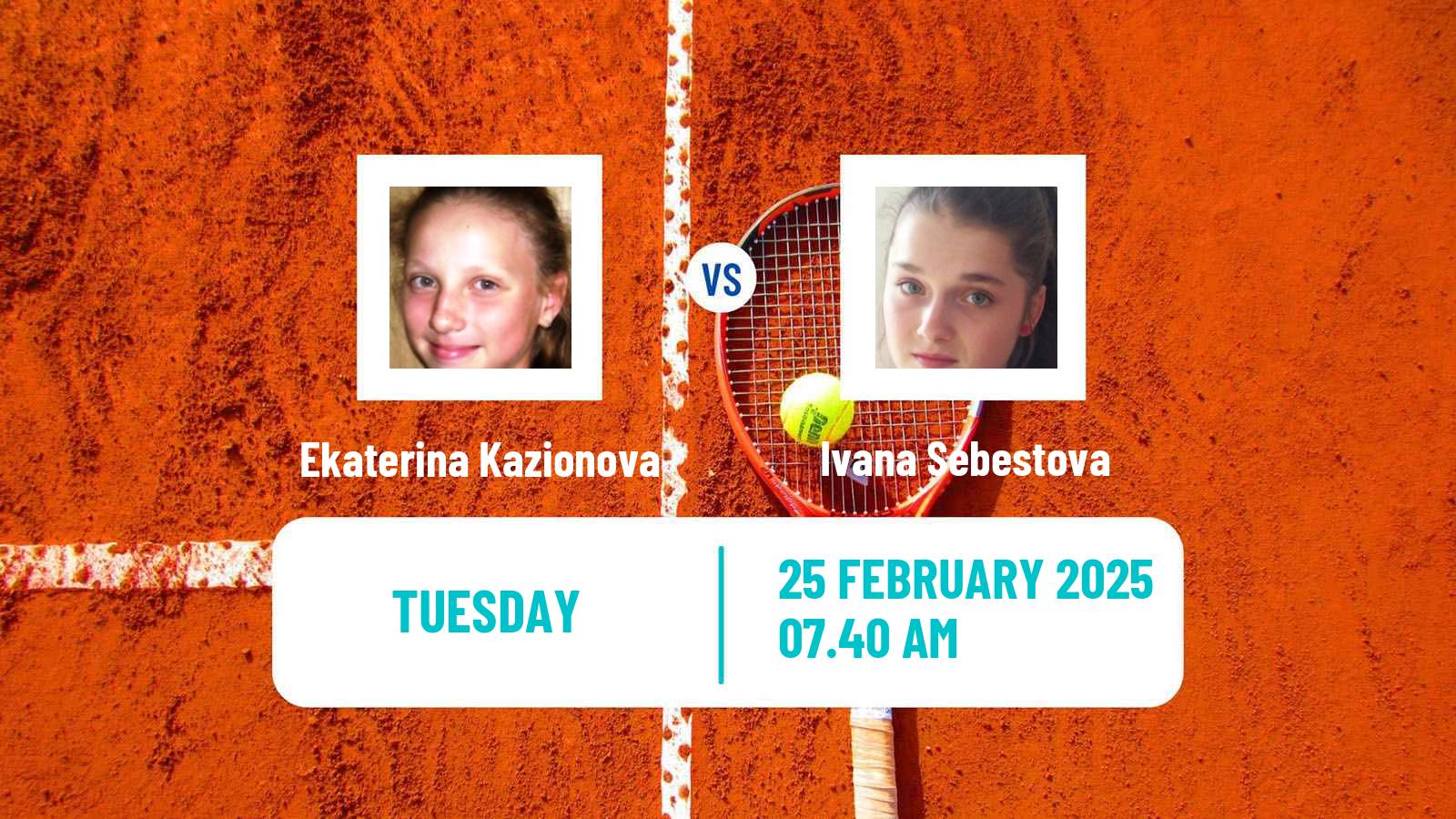 Tennis ITF W15 Leimen Women Ekaterina Kazionova - Ivana Sebestova