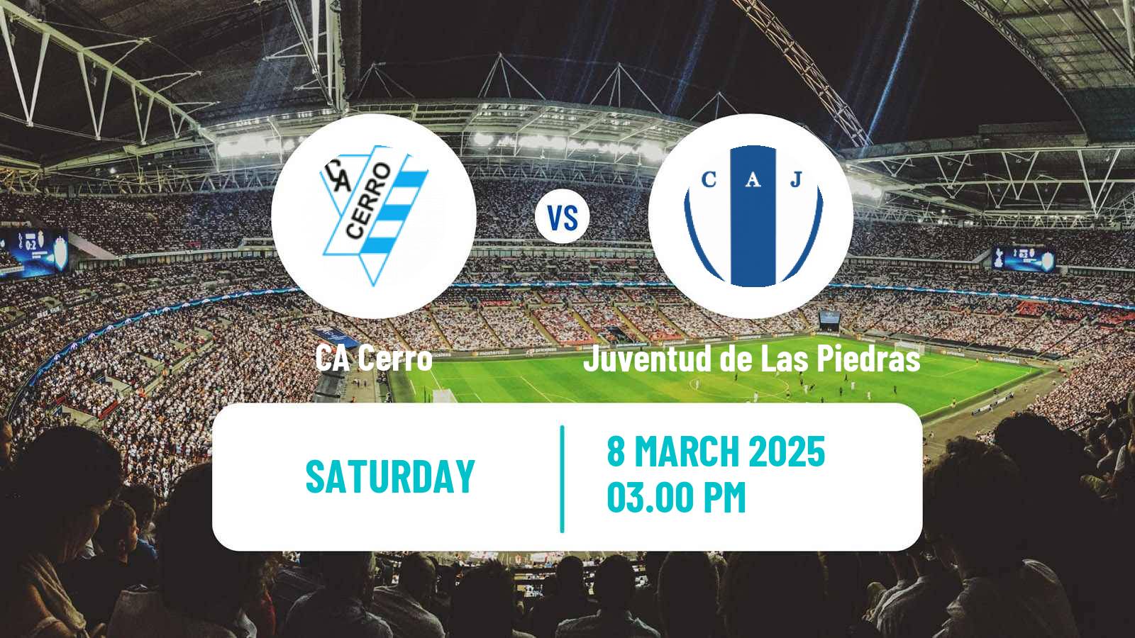 Soccer Uruguayan Primera Division Cerro - Juventud de Las Piedras