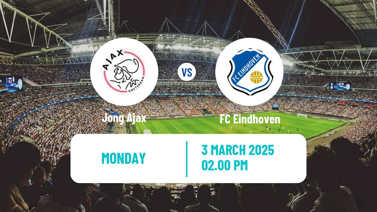 Soccer Dutch Eerste Divisie Jong Ajax - FC Eindhoven