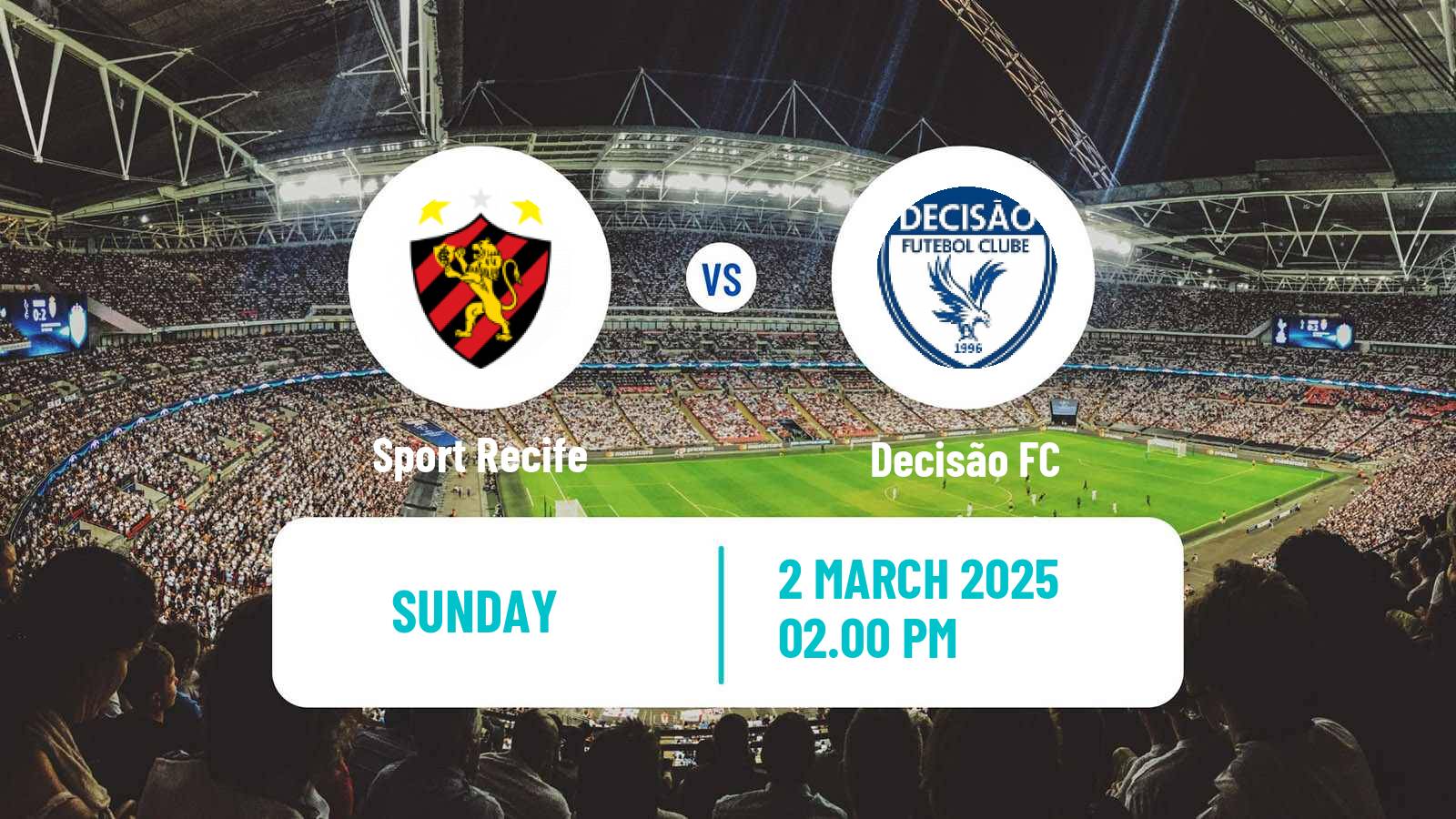 Soccer Brazilian Campeonato Pernambucano Sport Recife - Decisão