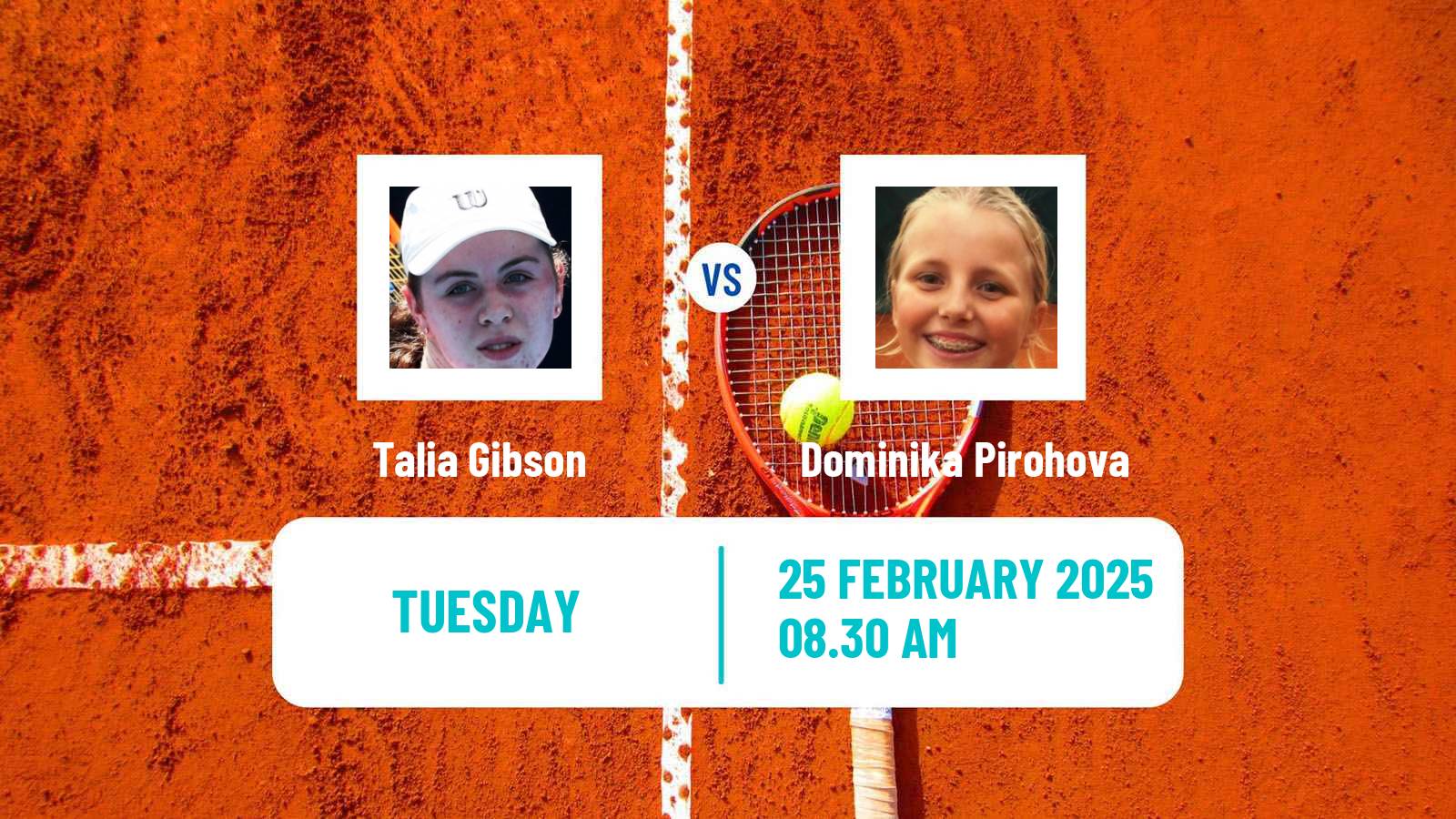 Tennis ITF W75 Trnava Women Talia Gibson - Dominika Pirohova