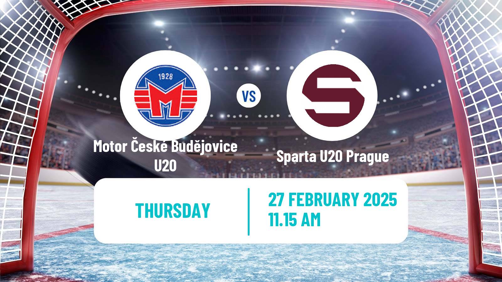 Hockey Czech ELJ Motor České Budějovice U20 - Sparta U20 Prague