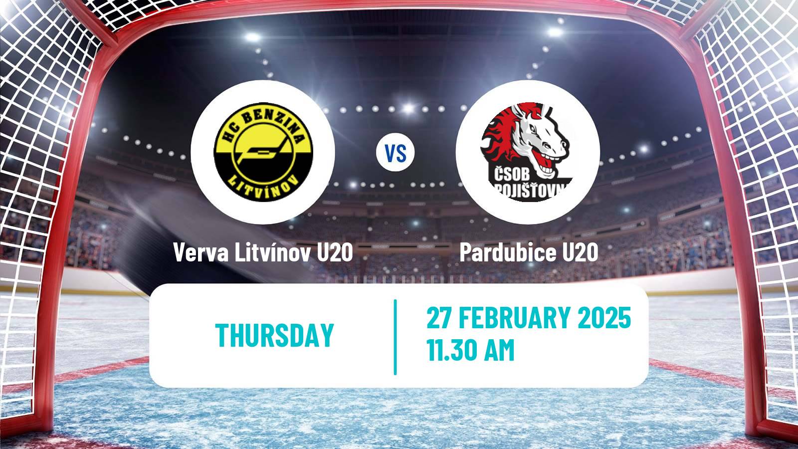 Hockey Czech ELJ Verva Litvínov U20 - Pardubice U20
