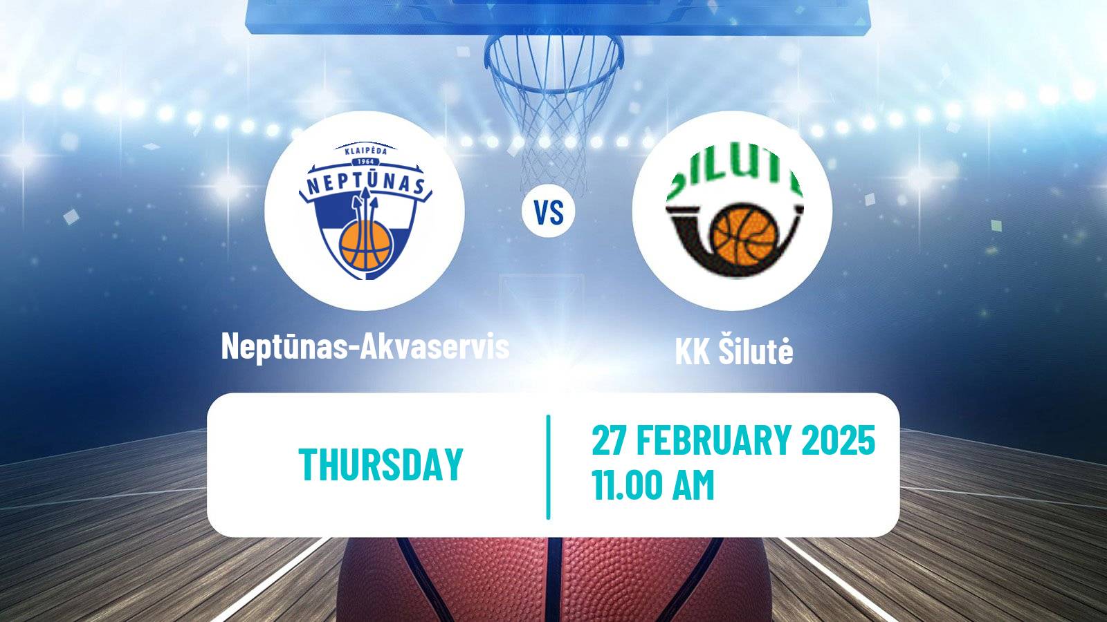 Basketball Lietuvos NKL Neptūnas-Akvaservis - Šilutė