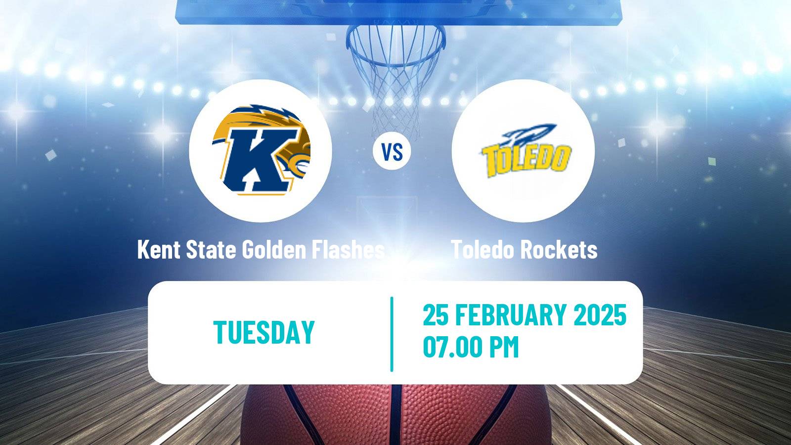 Basketball NCAA College Basketball Kent State Golden Flashes - Toledo Rockets