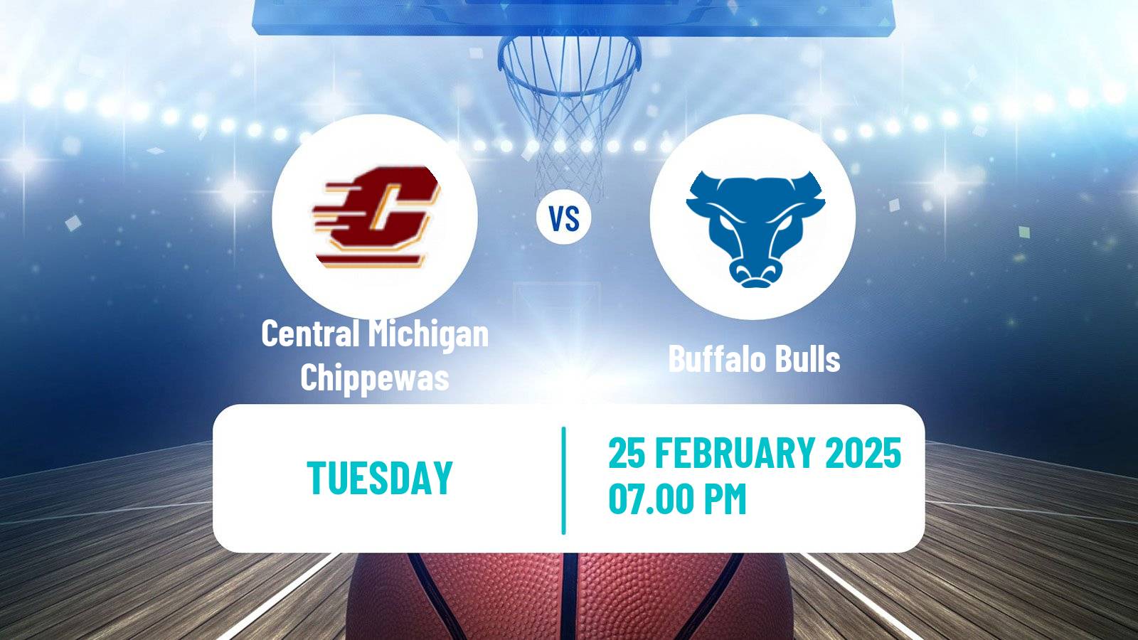Basketball NCAA College Basketball Central Michigan Chippewas - Buffalo Bulls