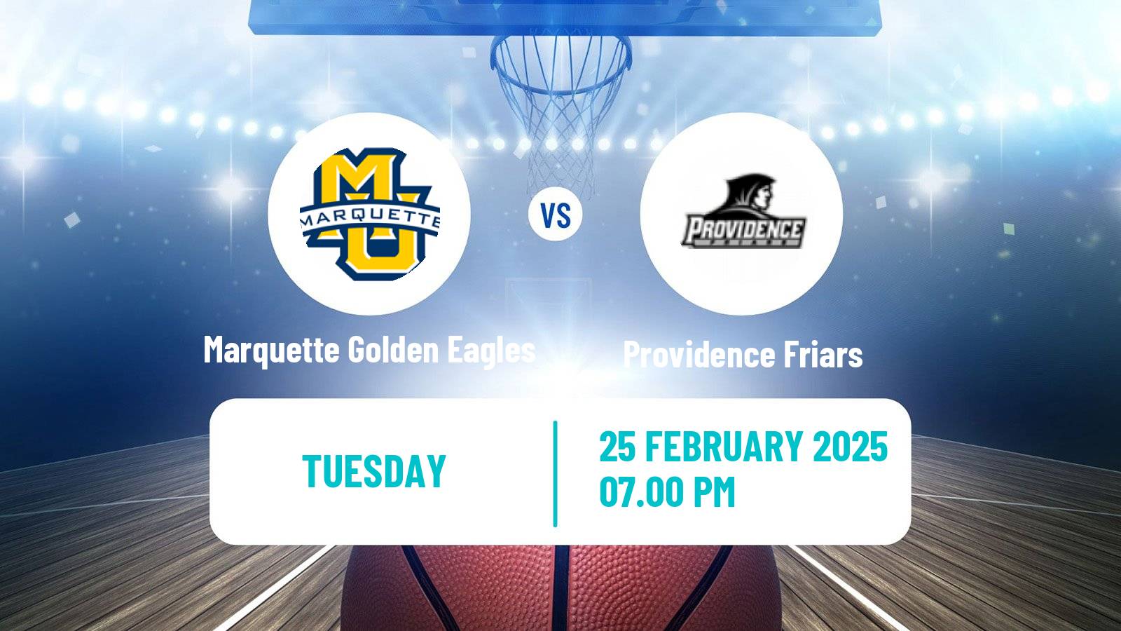 Basketball NCAA College Basketball Marquette Golden Eagles - Providence Friars