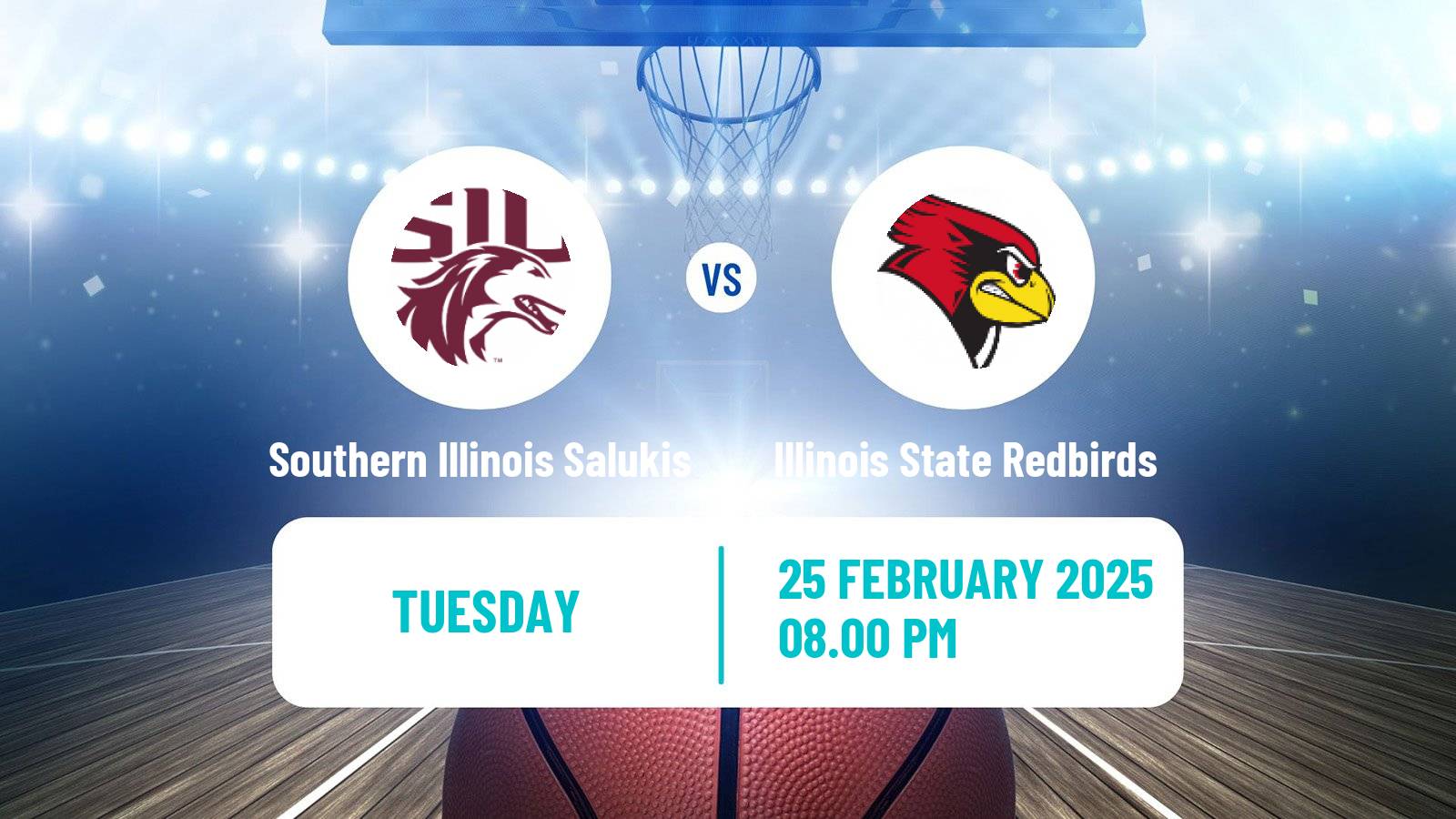 Basketball NCAA College Basketball Southern Illinois Salukis - Illinois State Redbirds