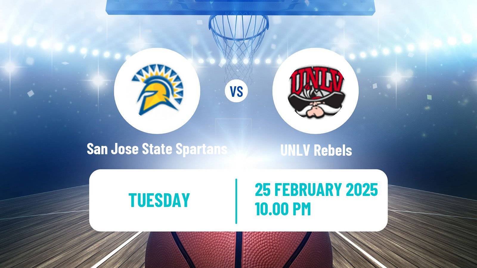Basketball NCAA College Basketball San Jose State Spartans - UNLV Rebels
