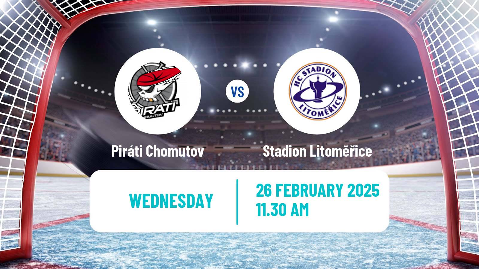 Hockey Czech Chance Liga Piráti Chomutov - Stadion Litoměřice