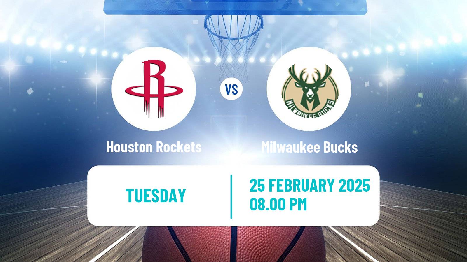 Basketball NBA Houston Rockets - Milwaukee Bucks