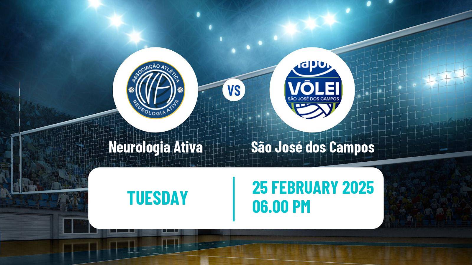 Volleyball Brazilian SuperLiga Volleyball Neurologia Ativa - São José dos Campos