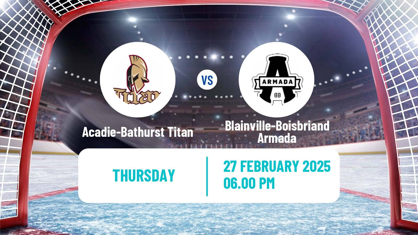 Hockey QMJHL Acadie-Bathurst Titan - Blainville-Boisbriand Armada