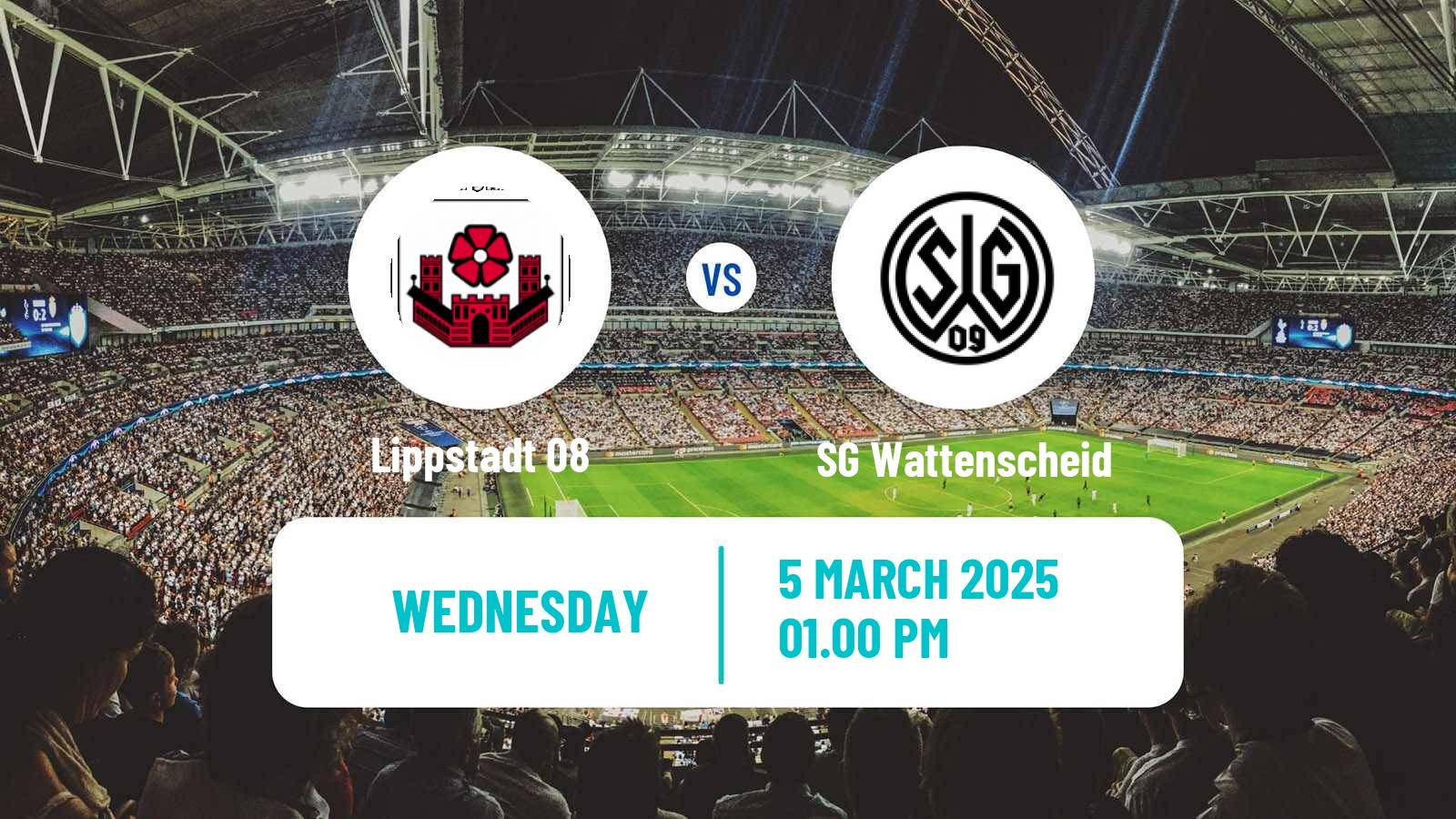 Soccer German Oberliga Westfalen Lippstadt 08 - SG Wattenscheid
