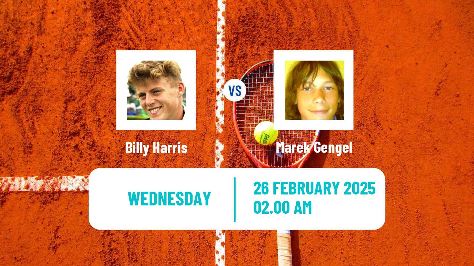 Tennis Bengaluru Challenger Men Billy Harris - Marek Gengel