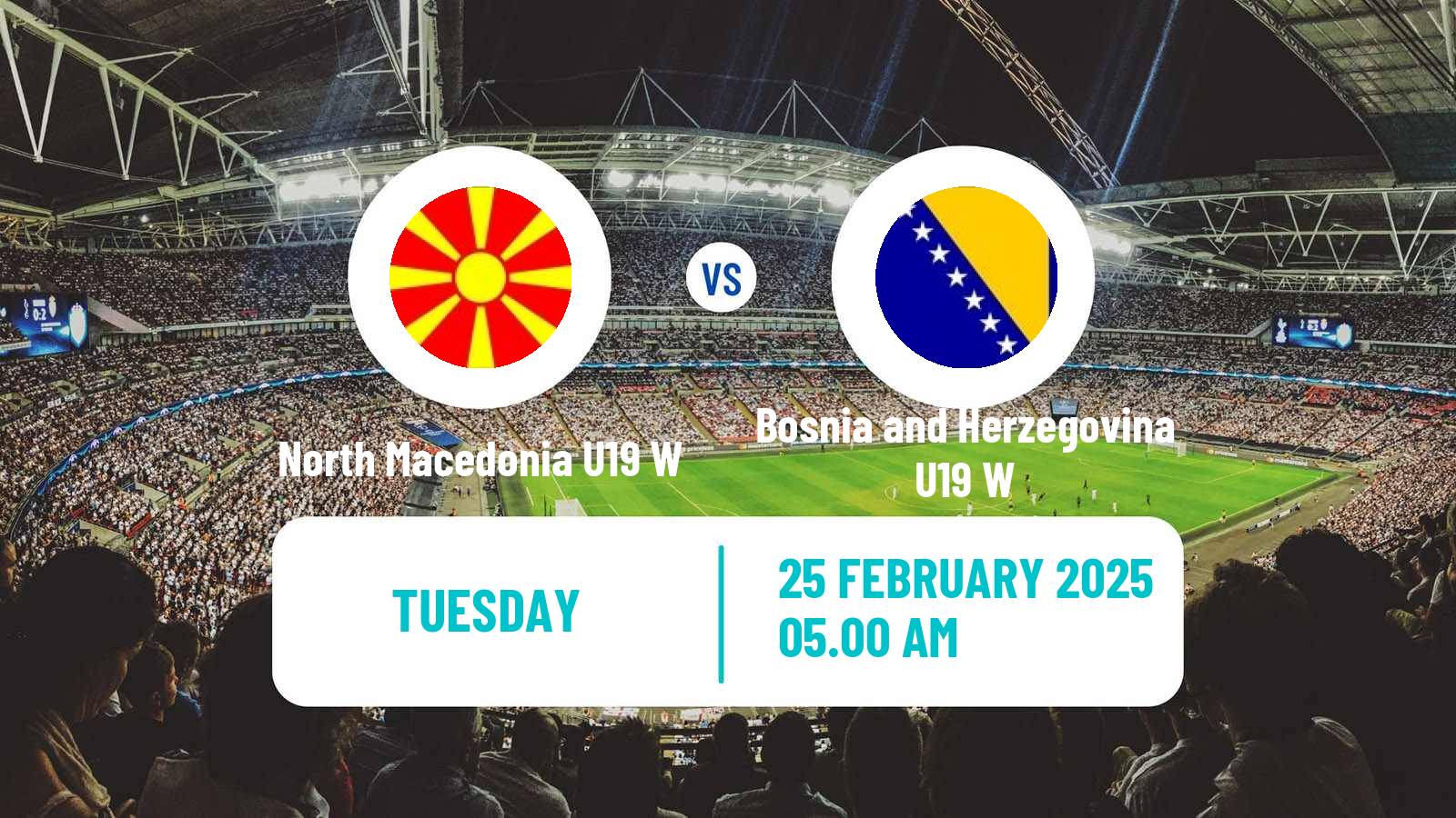 Soccer Friendly International Women North Macedonia U19 W - Bosnia and Herzegovina U19 W