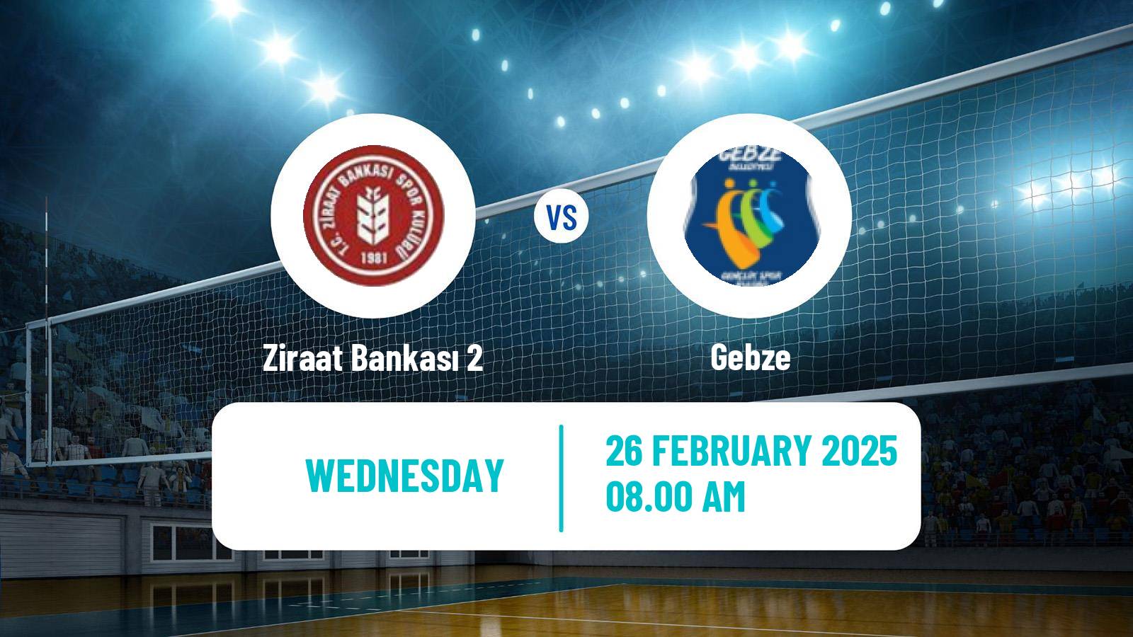Volleyball Turkish 1 Ligi Volleyball Ziraat Bankası 2 - Gebze