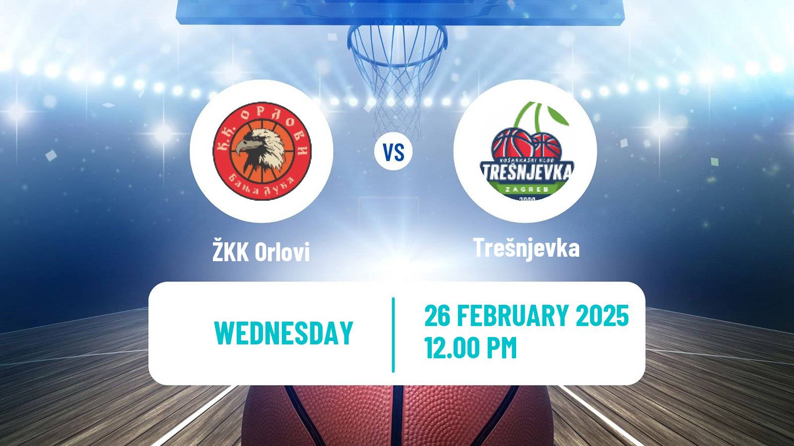 Basketball WABA League Orlovi - Trešnjevka