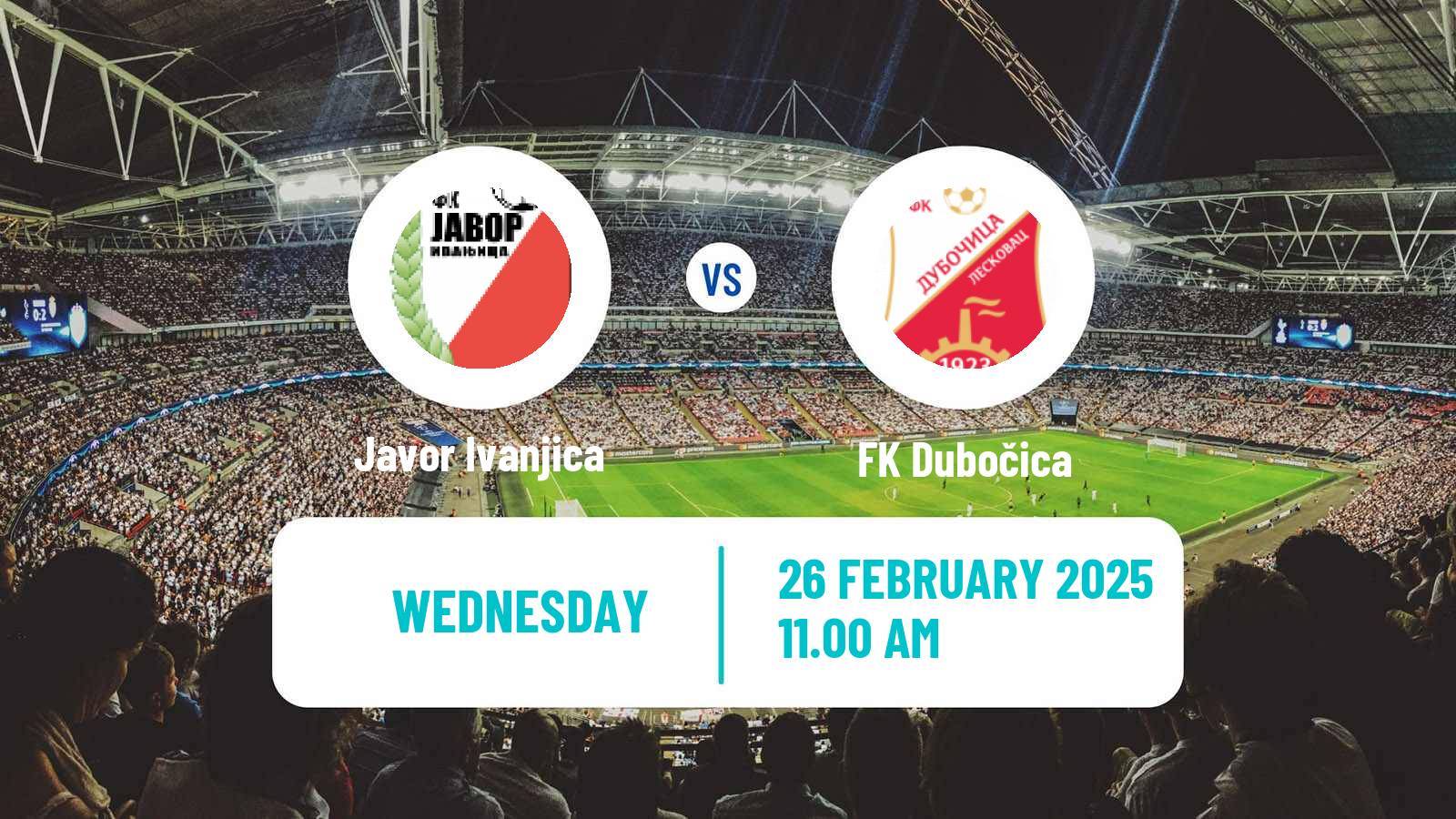 Soccer Serbian Prva Liga Javor Ivanjica - Dubočica