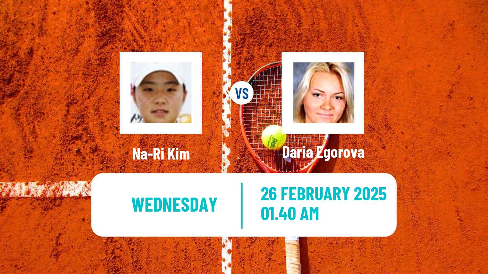 Tennis ITF W15 Maanshan Women Na-Ri Kim - Daria Egorova