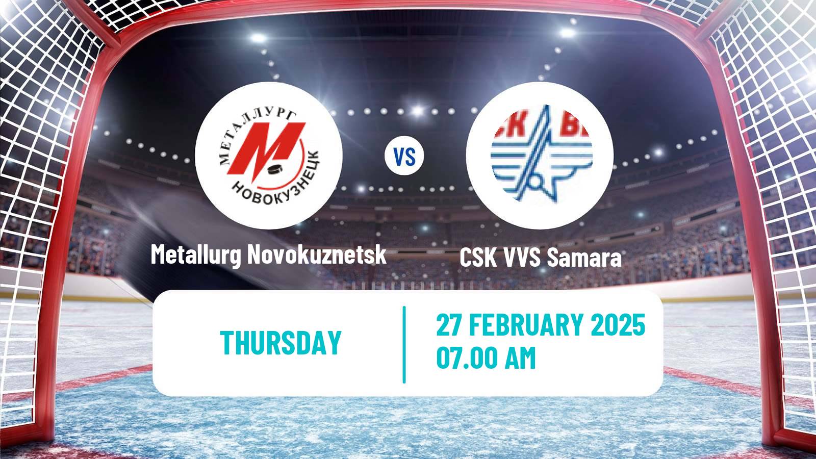 Hockey VHL Metallurg Novokuznetsk - CSK VVS Samara