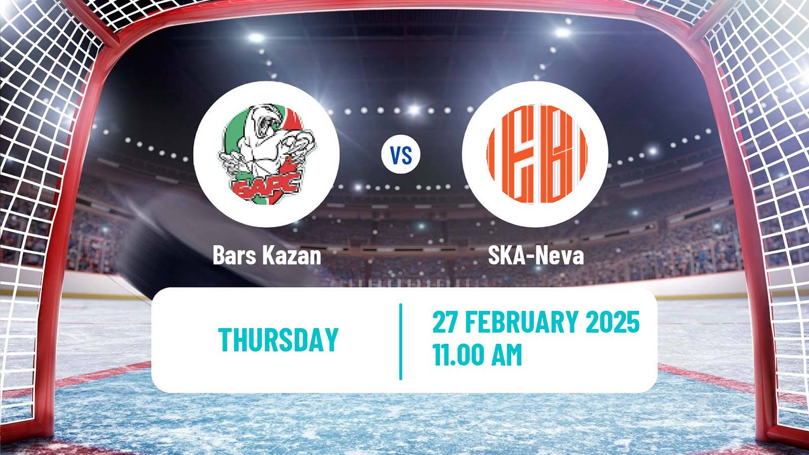Hockey VHL Bars Kazan - SKA-Neva