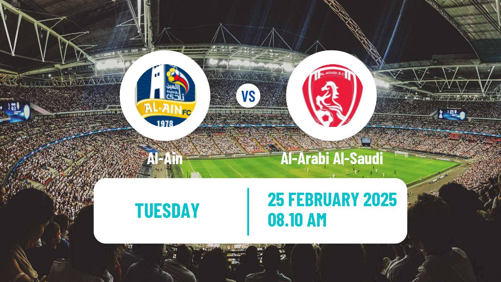 Soccer Saudi Division 1 Al-Ain - Al-Arabi Al-Saudi