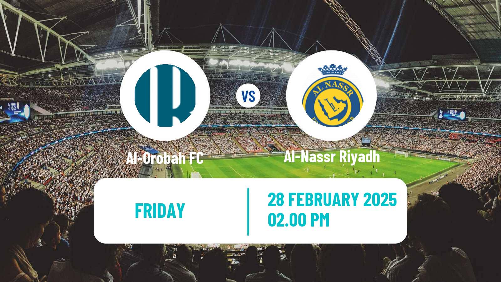 Soccer Saudi Professional League Al-Orobah - Al-Nassr Riyadh