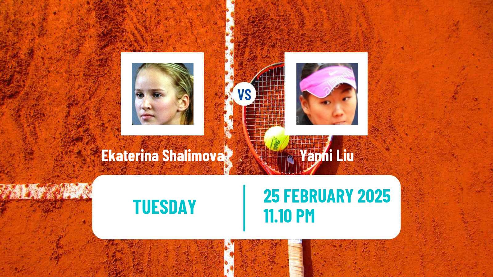 Tennis ITF W15 Maanshan Women Ekaterina Shalimova - Yanni Liu