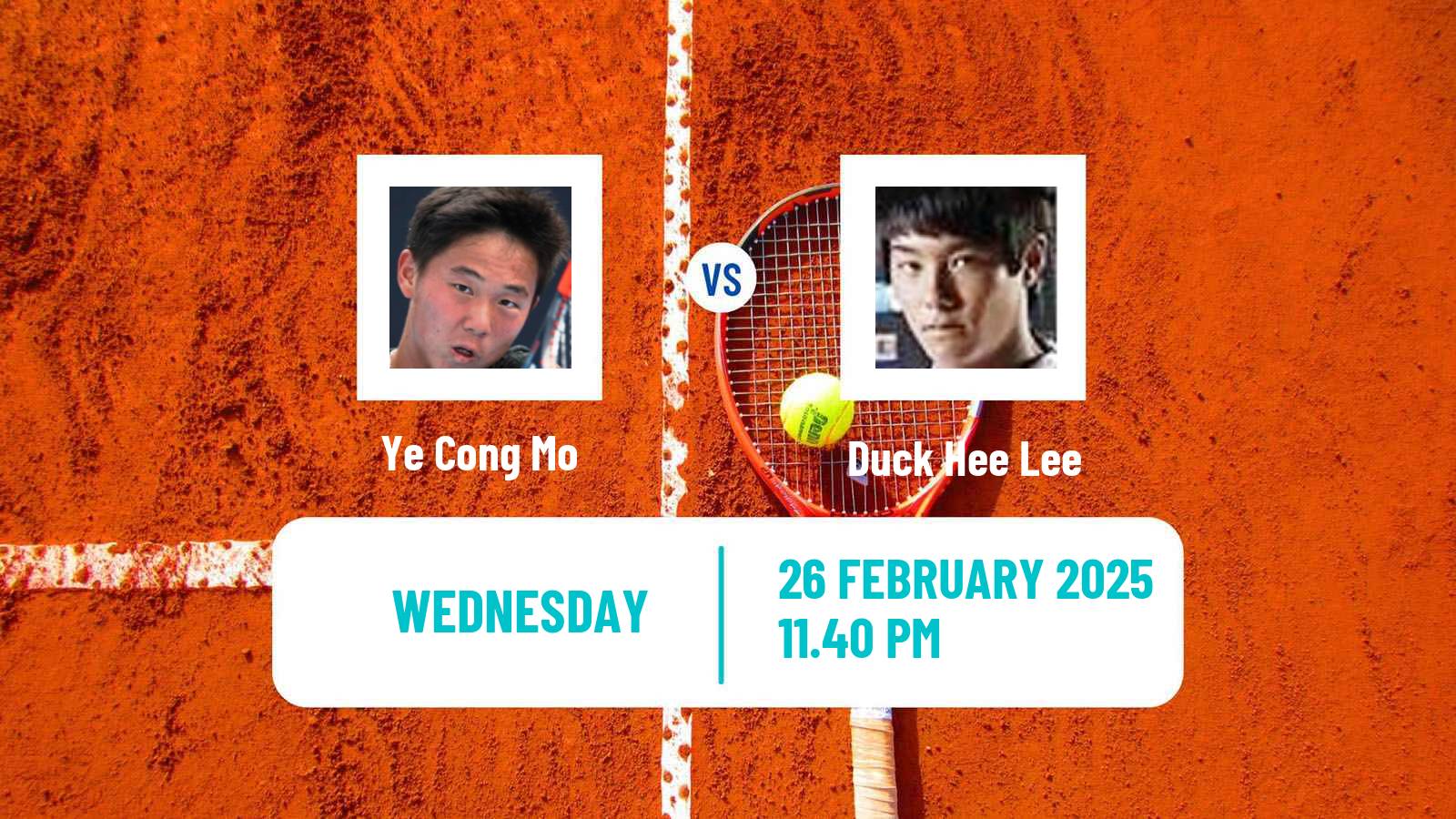 Tennis ITF M15 Maanshan Men Ye Cong Mo - Duck Hee Lee
