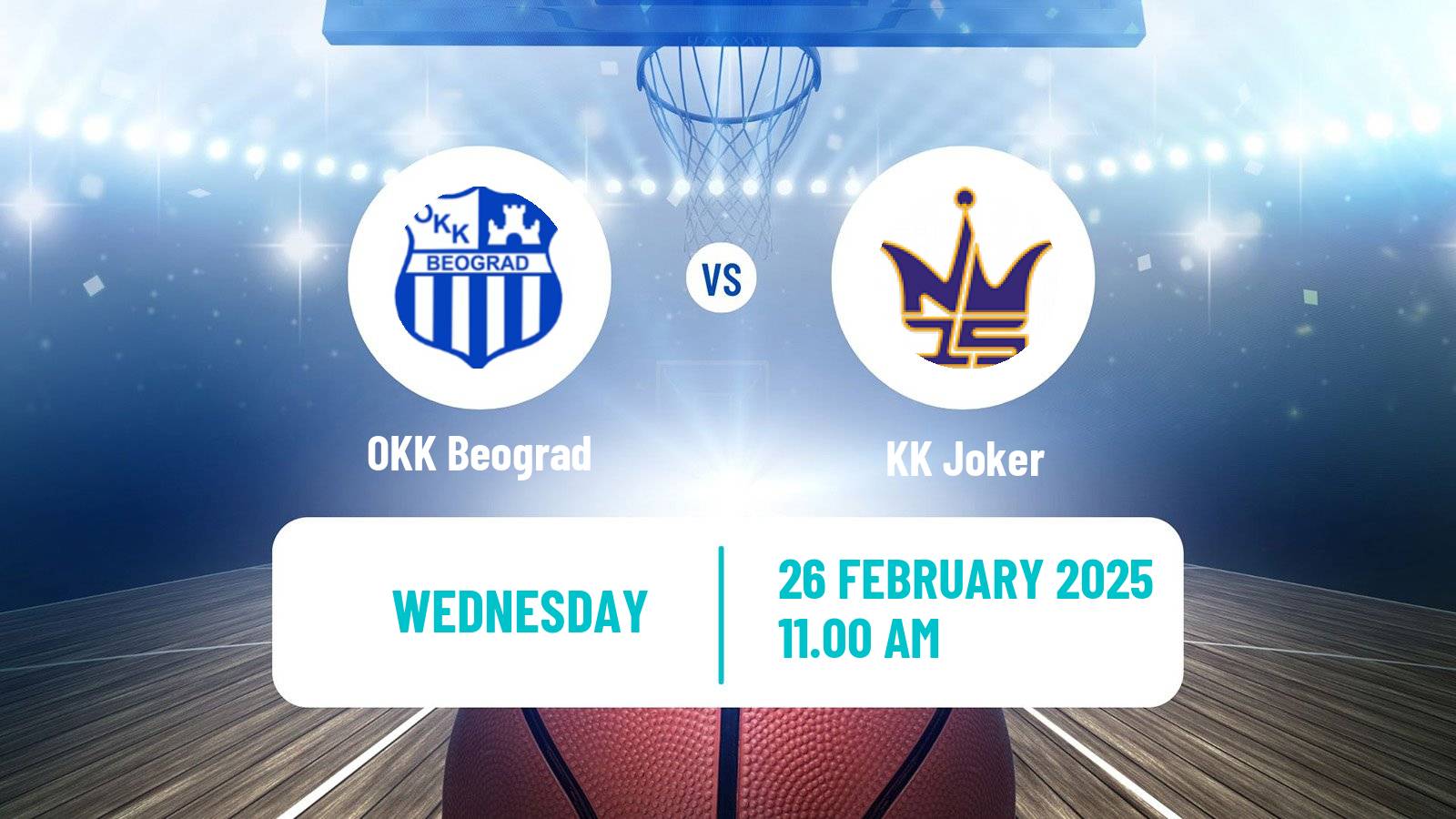 Basketball Serbian First League Basketball OKK Beograd - Joker