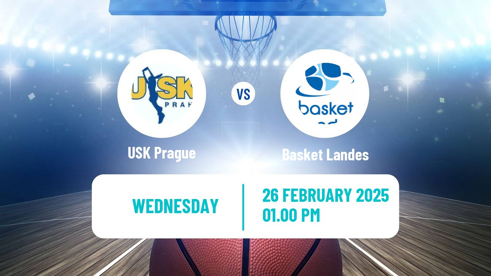 Basketball Euroleague Women USK Prague - Basket Landes