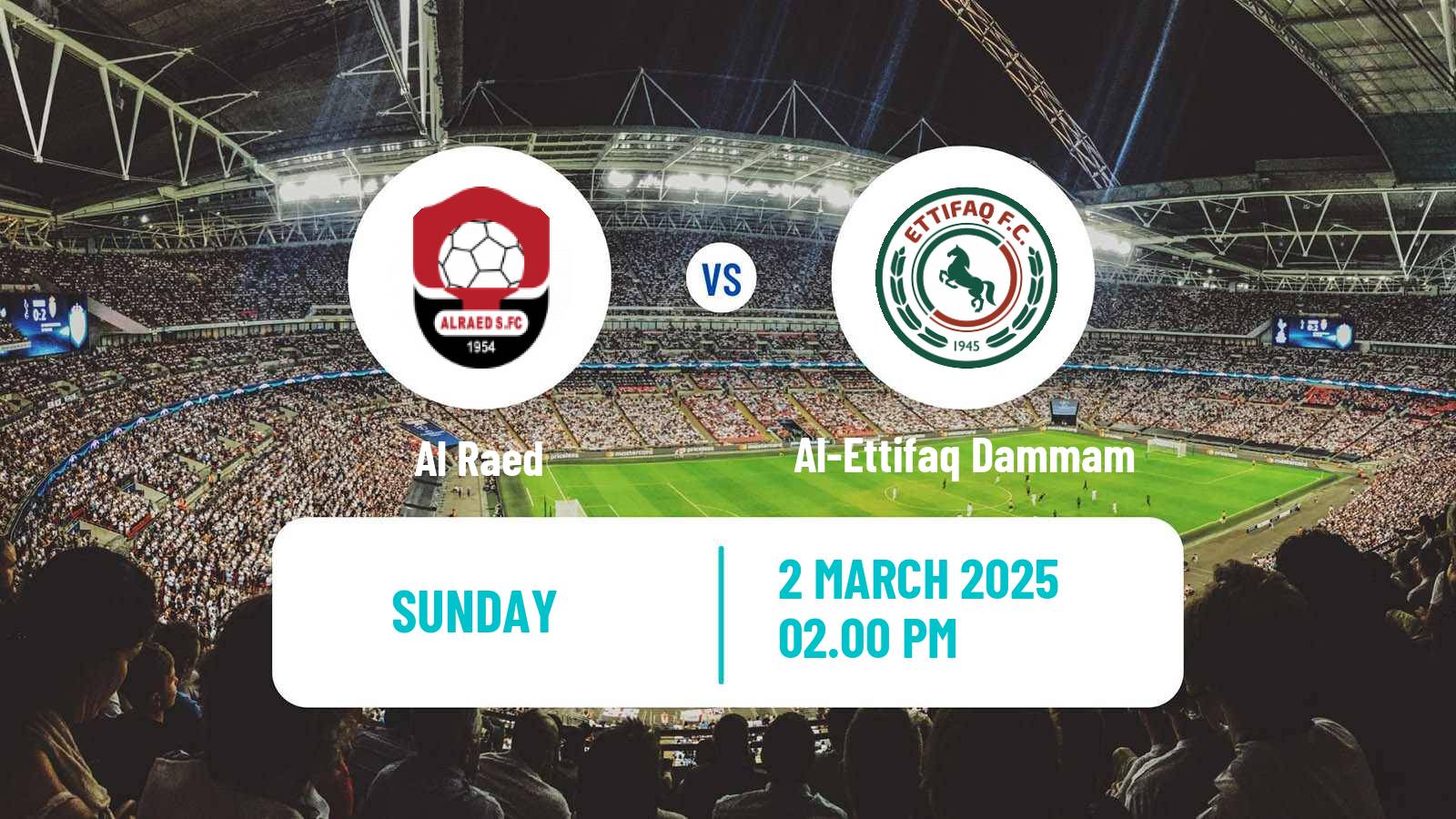 Football Saudi Professional League Al Raed - Al-Ettifaq Dammam